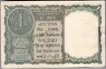 One Rupee Note of Republic India of Signed by K.G. Ambegaonkar of 1951.