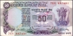 fifty Rupees Note of Republic India.