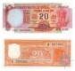 Twenty Rupees Note of Republic India of 1972-2010.