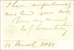 Royalty Autograph of William Armstrong.