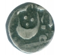 One Eighth Silver Rupee of Mahadji Rao of Shah Alam II of Gwalior.