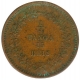 Copper 15 Reis - 1/4 Tanga of Luiz of Indo-Portuguese.