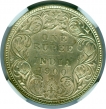 Silver Rupee Coin of Victoria Queen of Bombay Mint of 1862.