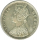 Silver One Rupee Coin of Victoria Queen of Bombay Mint of 1862.