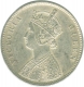 Silver One Rupee Coin of Victoria Queen of 1862.