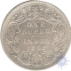 Silver One Rupee Coin of Victoria Queen of 1862.