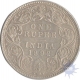 Silver One Rupee Coin of Victoria Empress of Bombay Mint of 1892.