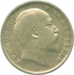 Silver One Rupee Coin of King Edward VII of Bombay Mint of 1903.