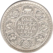 Silver One Rupee Coin of King George V of Bombay Mint of 1911.