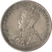 Silver One Rupee Coin of King George V of Calcutta Mint of 1911.