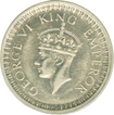 Silver One Rupee Coin of King George VI of Bombay Mint of 1942.