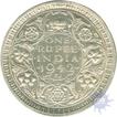 Silver One Rupee Coin of King George VI of Bombay Mint of 1942.