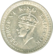 Silver One Rupee Coin of King George VI of Bombay Mint of 1942.