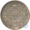 Silver-Nickel One Rupee Coin of King George VI of Bombay Mint of 1945.