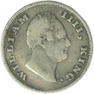 Silver Half Rupee Coin of King William IIII of 1835.