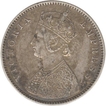 Silver Half Rupee Coin of Victoria Empress of 1889.