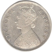 Silver Half Rupee Coin of Victoria Empress of 1898.