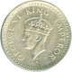 Silver One Fourth Rupee of King George VI of Bombay Mint of 1945.