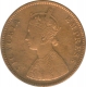 Copper Half Anna of Victoria Empress of Bomby Mint of 1877.