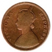 Copper Half Anna of Victoria Empress of 1877.