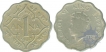 Cupro-Nickel One Anna of King George VI of Calctuta Bombay Mint of 1940.