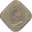 Silver Two Annas Coin of king George V of Calcutta mint of1933.