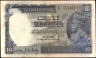 Ten Rupees Bank Note of King George V Signed by J.B. Taylor of 1933.