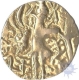 Base Gold Coin of Shri Vinayaditya of Karkotakas of Kashmir of Kushan Dynasty.