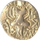 Base Gold Coin of Shri Vinayaditya of Karkotakas of Kashmir of Kushan Dynasty.