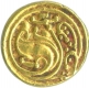 Gold Coin of Gajapati Pagoda of Gangas of Talakad (Western Gangas) of Hindu Dynasties.