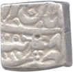 Square Silver Rupee of Tatta Mint of Akbar Jalal Ud Din Muhammad.