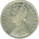 Silver One Rupee of Victoria Empress of Bombay Mint of 1882.