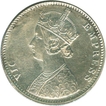 Silver One Rupee of Victoria Empress of Calcutta Mint of 1901.