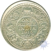 Silver One Rupee of King George V Bombay Mint of 1916.