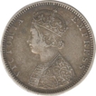 Silver Half Rupee of Victoria Empress of Bombay Mint of 1881.