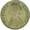 Silver Half  Rupee of Victoria Empress of Bombay Mint of 1898.