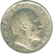 Silver Half Rupee of King Edward VII of Calcutta Mint of 1905.