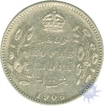 Silver Half Rupee of King Edward VII of Bombay Mint of 1906.