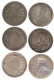 Silver One Rupee (3) King George V of Bombay Mint.