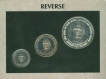 UNC Set of Three Coins of Loknayak Jayaprakash Narayan of 100Rs, 10Rs & 1Re of Mumbai Mint of 2002.