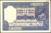 Ten Rupees Bank Note of King George V Signed by H. Denning of 1925.