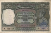 One Hundred Rupees Bank Note of King George VI Signed by C.D. Deshmukh of 1938 of Calcutta Circle.