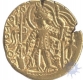 Gold Dinar Coin of Vasudeva I of Kushan Dynasty.