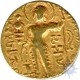 Gold Dinar Coin of Samudragupta of Gupta Dynasty.