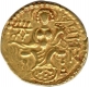 Gold Dinar Coin of Samudragupta of Gupta Dynasty.