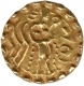 Gold Dinar Coin of Sri Sridharanarata  of Gupta Dynasty.