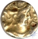 cast Base Gold Dinar Coin of Sind of Indo Sassanian.