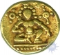 Gold Half Pagoda Coin of Krishnadevaraya of Vijayanagara Empire.