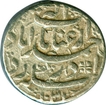 Silver One Rupee coin of Jahangir of Ahmadabad Mint.