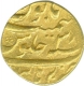 Gold Mohur Coin of Aurangzeb Alamgir of Burhanpur Mint.